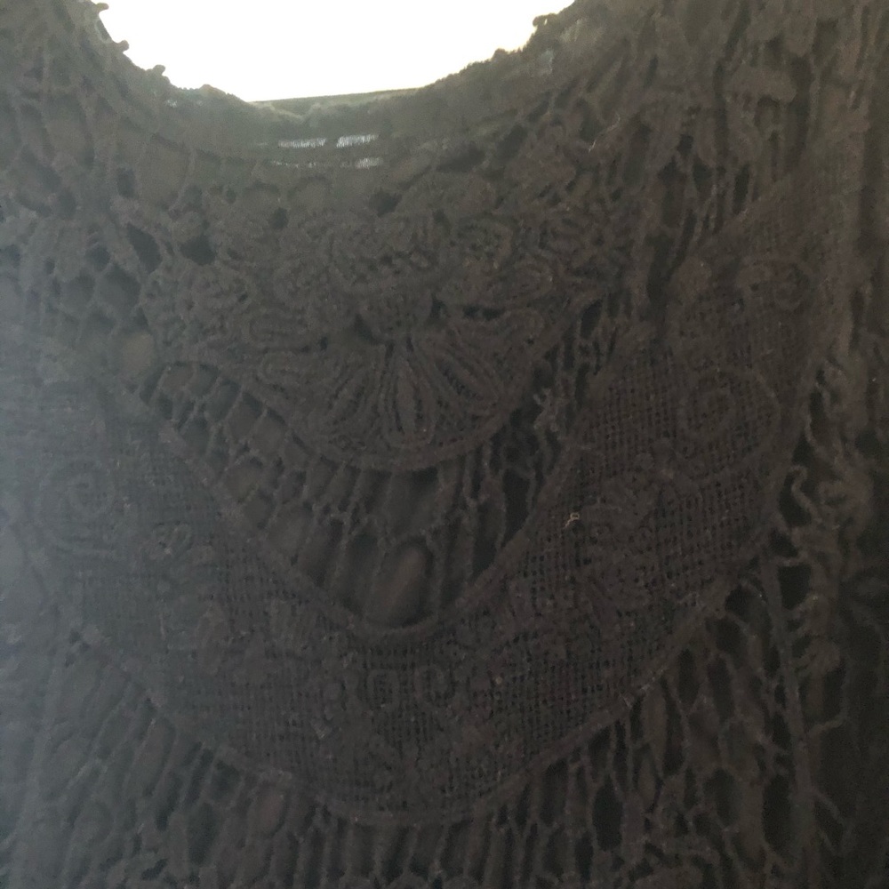Black lace tank top
